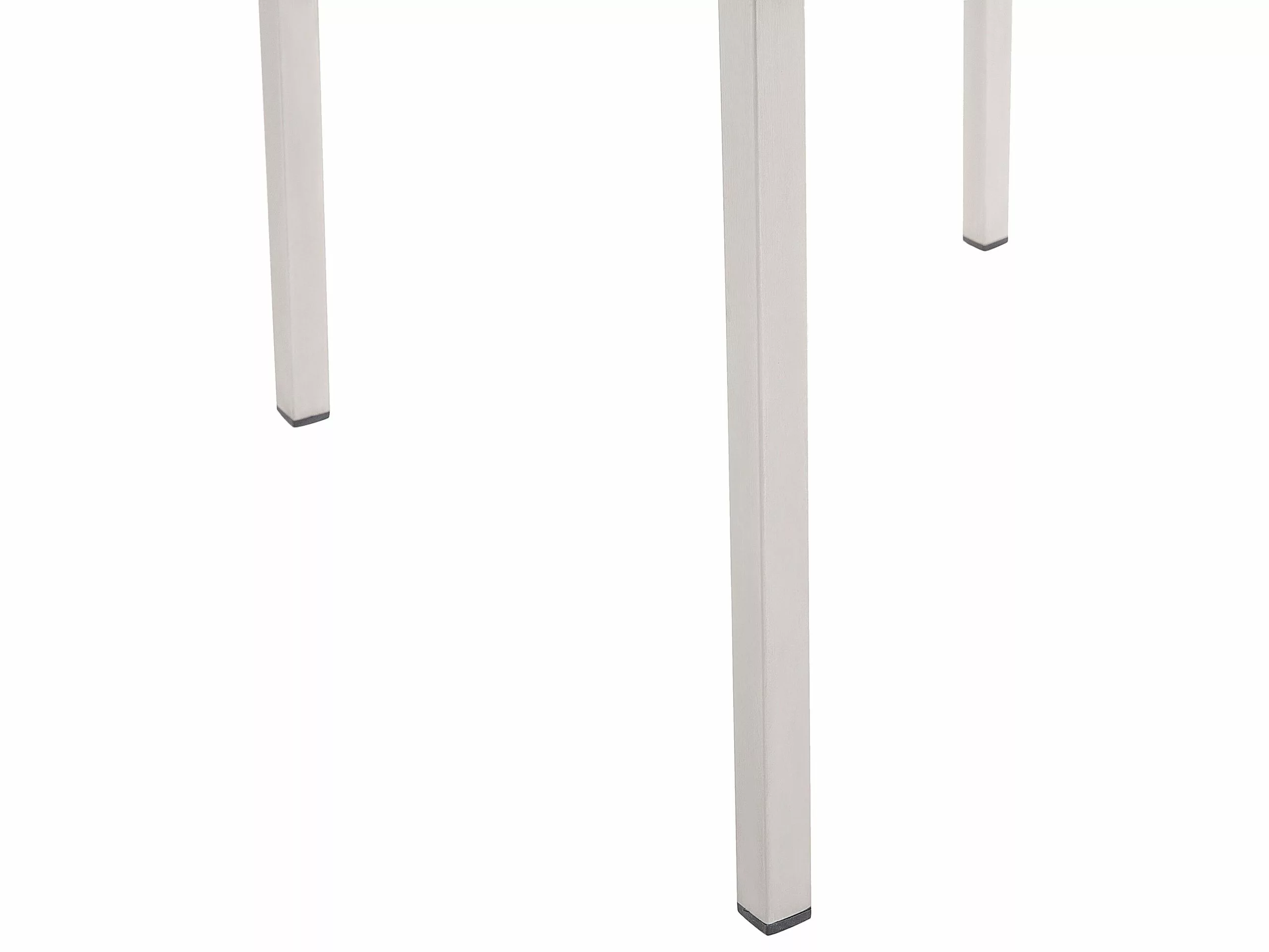 Beliani 6-istuttava Ulkoruokailuryhmä 3-osainen Graniittitaso Tekstiilituolit Musta/valkoinen GROSSETO - Image 8