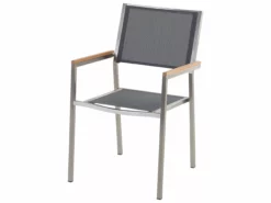 Beliani 6-istuttava Ulkoruokailuryhmä Poltettu Graniittitaso Tekstiilituolit Musta/harmaa GROSSETO -Ulkokalusteet shop undef src sa picid 396343 type whitesh image scaled