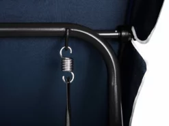 Beliani 3-istuttava Puutarhakeinu Tummansininen/valkoinen CHAPLIN -Ulkokalusteet shop undef src sa picid 673974 type whitesh image scaled