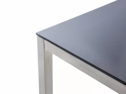 Beliani Puutarhapöytä Lasitasolla Musta 180 X 90 Cm GROSSETO -Ulkokalusteet shop undef src sa picid 674089 type whitesh image scaled