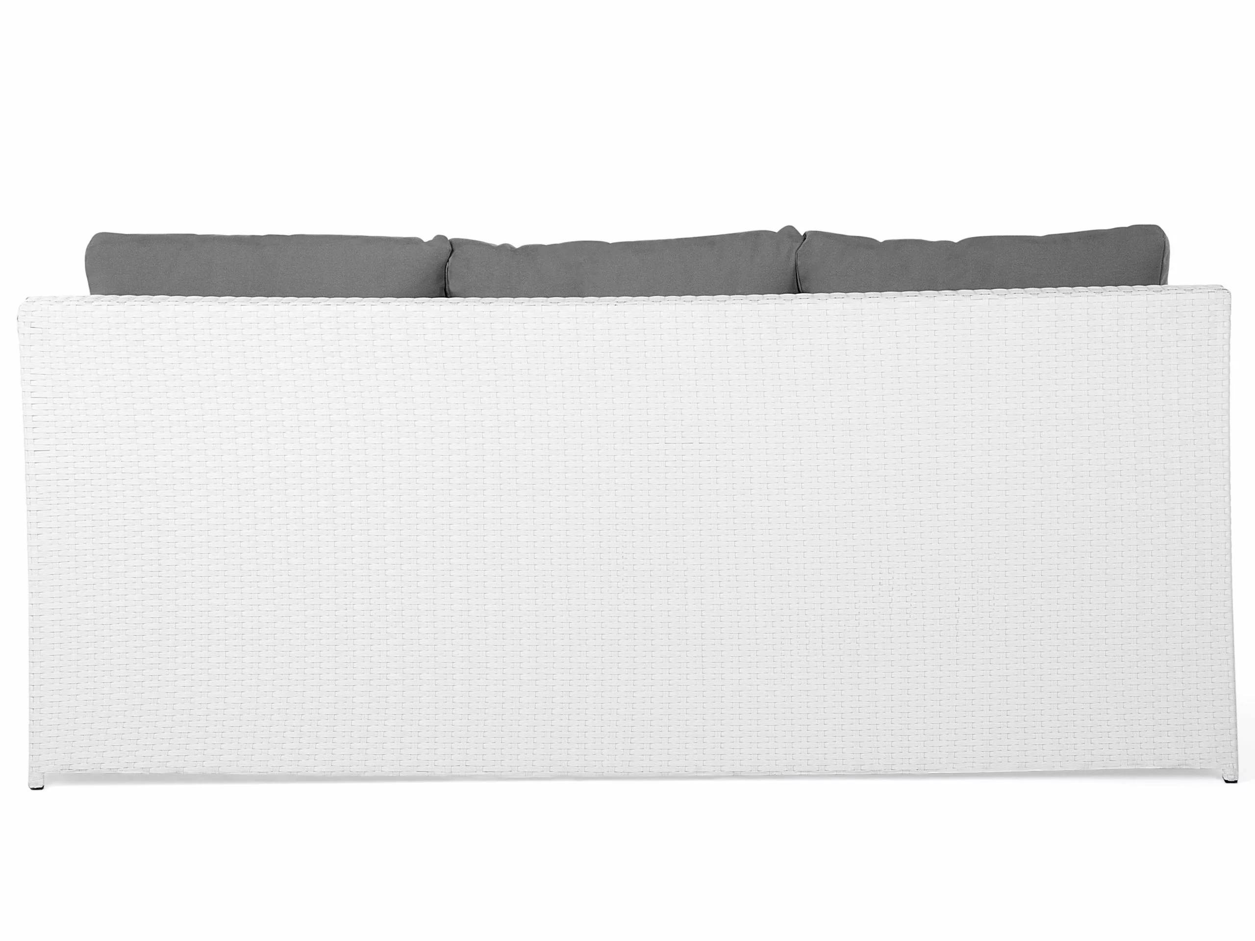 Beliani 6-istuttava Ulkosohvaryhmä Polyrottinki Valkoinen ROMA 4 Beliani 6-istuttava Ulkosohvaryhmä Polyrottinki Valkoinen ROMA - Image 4