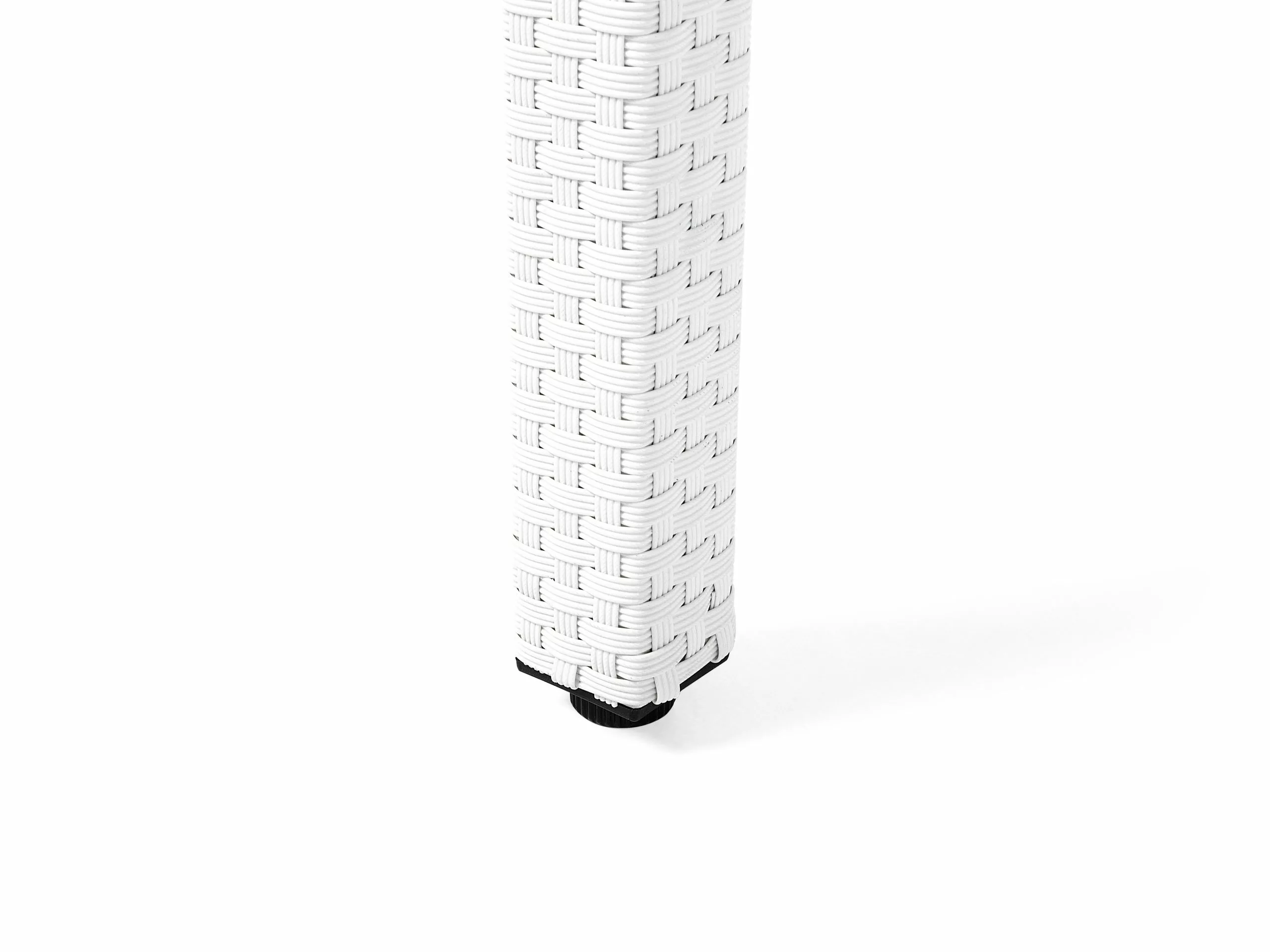 Beliani Puutarhapöytä Polyrottinki Valkoinen 220 Cm ITALY - Image 8