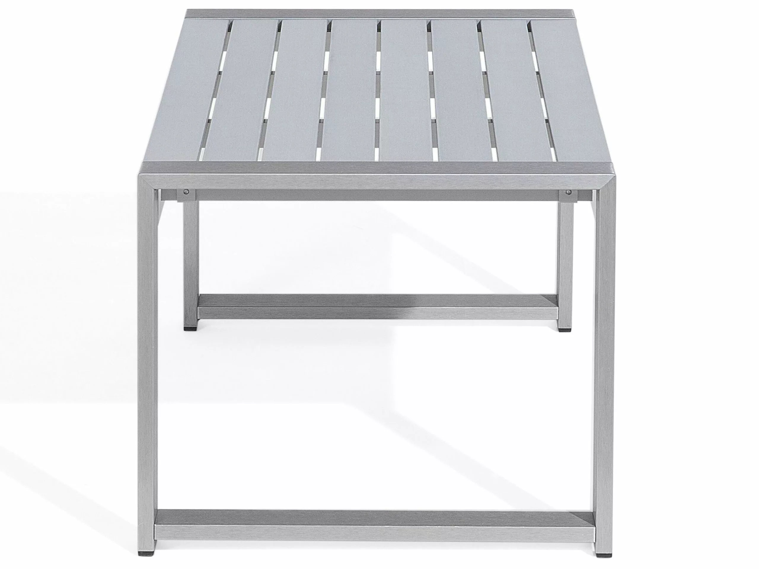 Beliani Sohvapöytä Alumiini Vaaleanharmaa SALERNO - Image 6