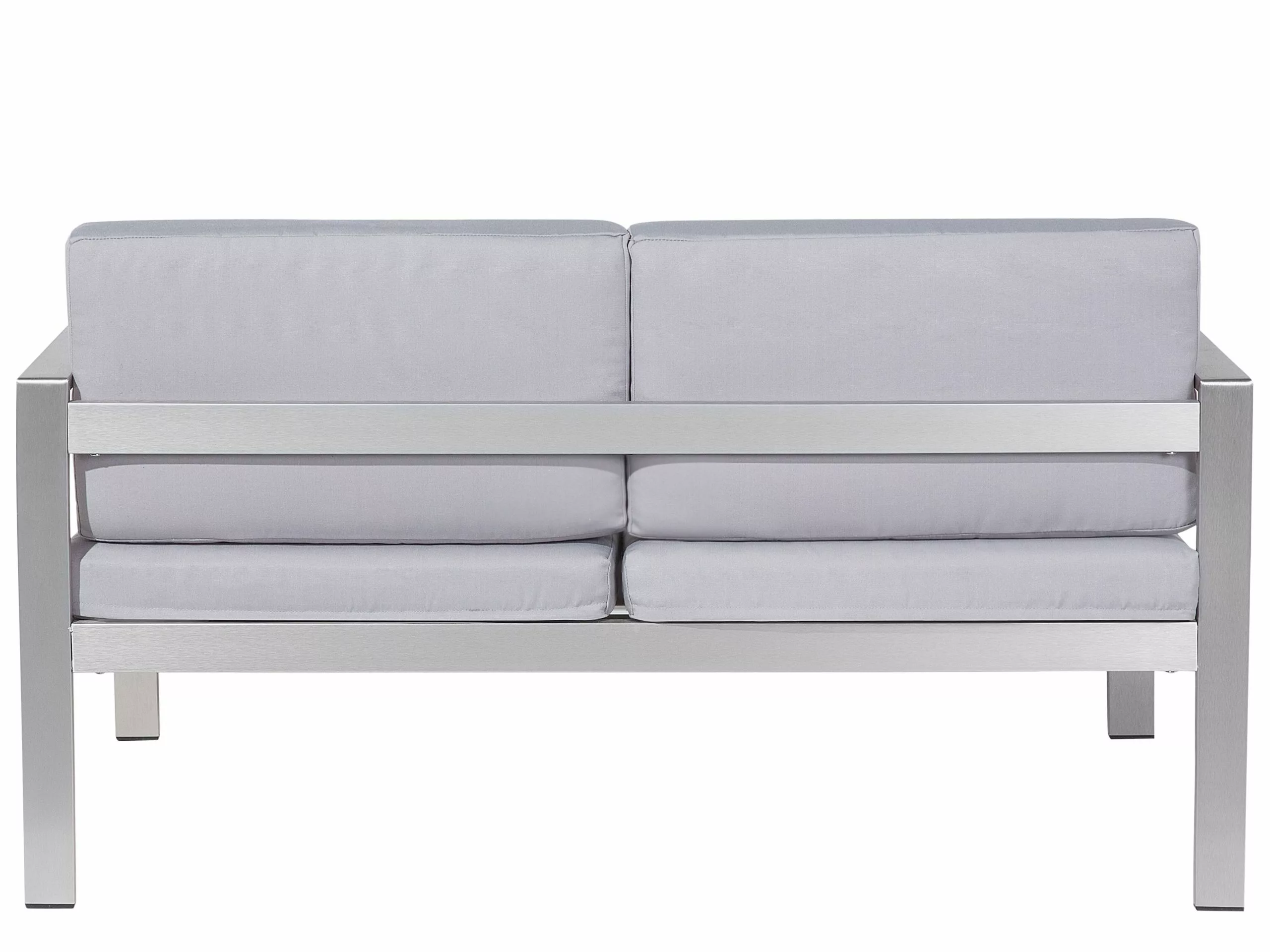 Beliani Puutarhasohvasetti Vaaleanharmaa SALERNO 6 Beliani Puutarhasohvasetti Vaaleanharmaa SALERNO - Image 6