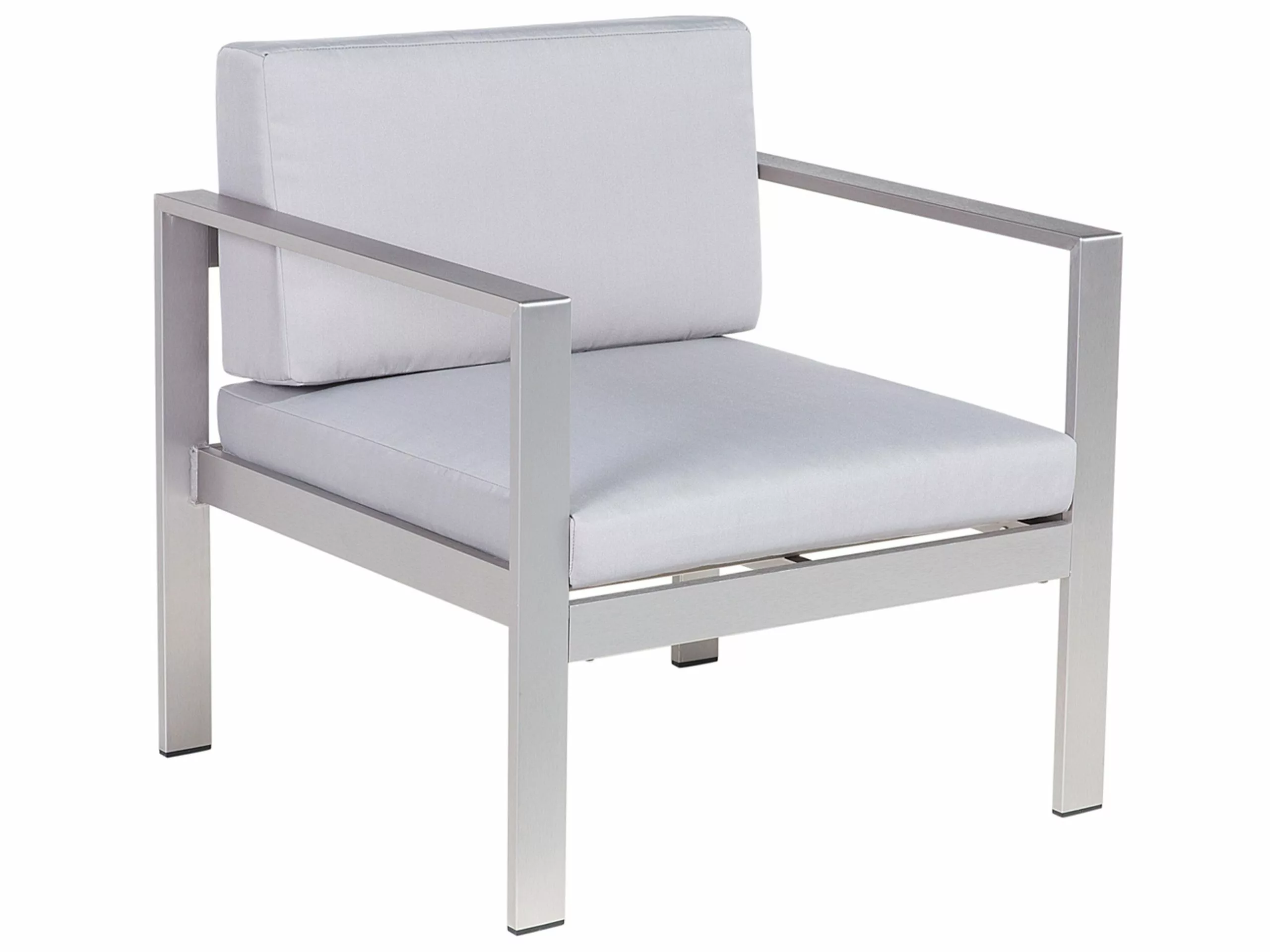 Beliani Puutarhasohvasetti Vaaleanharmaa SALERNO 8 Beliani Puutarhasohvasetti Vaaleanharmaa SALERNO - Image 8