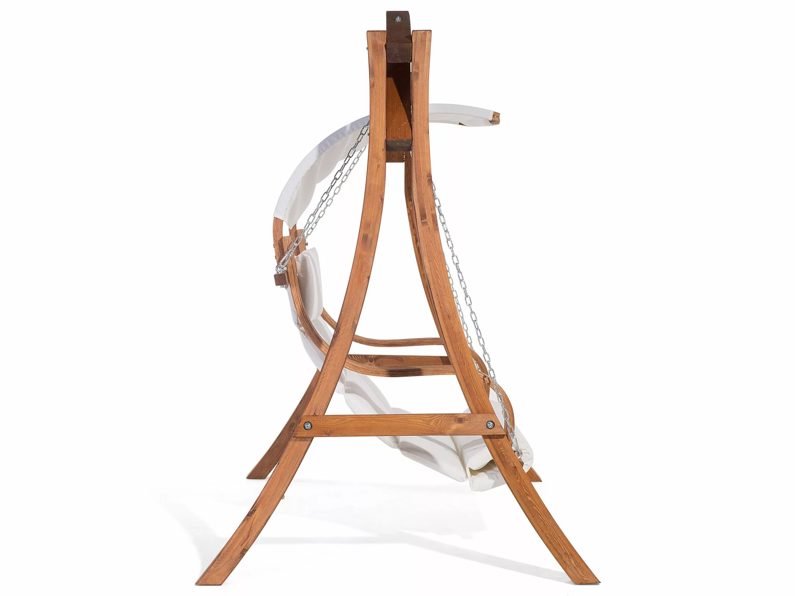 Beliani 2-istuttava Puutarhakeinu Lehtikuusi Vaalea Puu/valkoinen APRILIA 9 Beliani 2-istuttava Puutarhakeinu Lehtikuusi Vaalea Puu/valkoinen APRILIA - Image 9