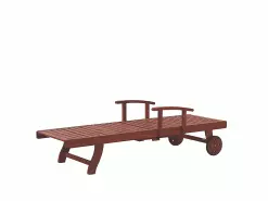 Beliani Puinen Aurinkotuoli Ruskeanharmaalla Pehmusteella TOSCANA -Ulkokalusteet shop undef src sa picid 695679 type whitesh image