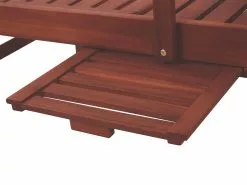 Beliani Puinen Aurinkotuoli Ruskeanharmaalla Pehmusteella TOSCANA -Ulkokalusteet shop undef src sa picid 695684 type whitesh image scaled