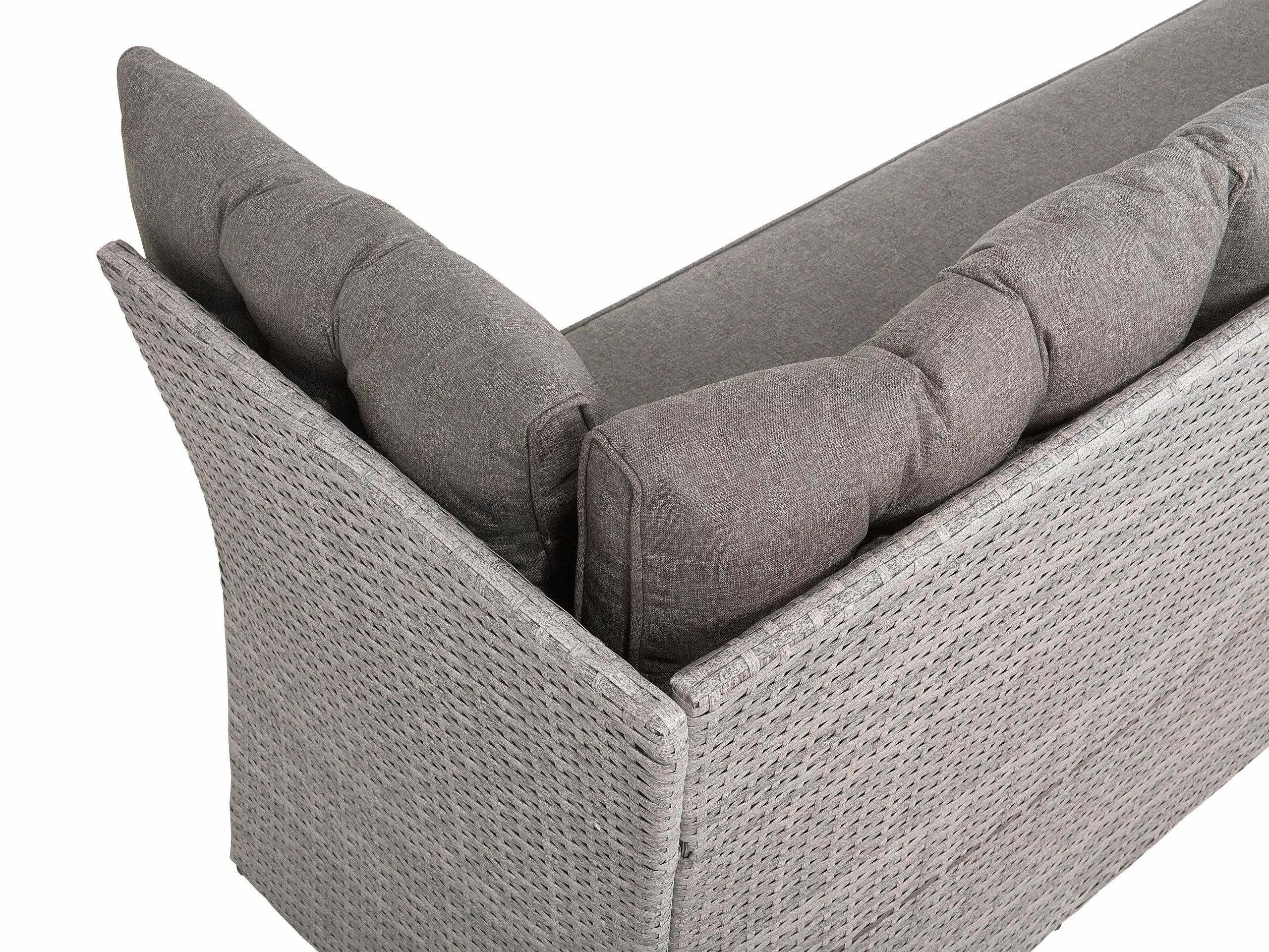 Beliani 8-istuttava Ulkosohvaryhmä Polyrottinki Harmaa VITERBRO 8 Beliani 8-istuttava Ulkosohvaryhmä Polyrottinki Harmaa VITERBRO - Image 8