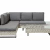 Beliani 5-istuttava Ulkosohvaryhmä Polyrottinki Harmaa LANCIANO