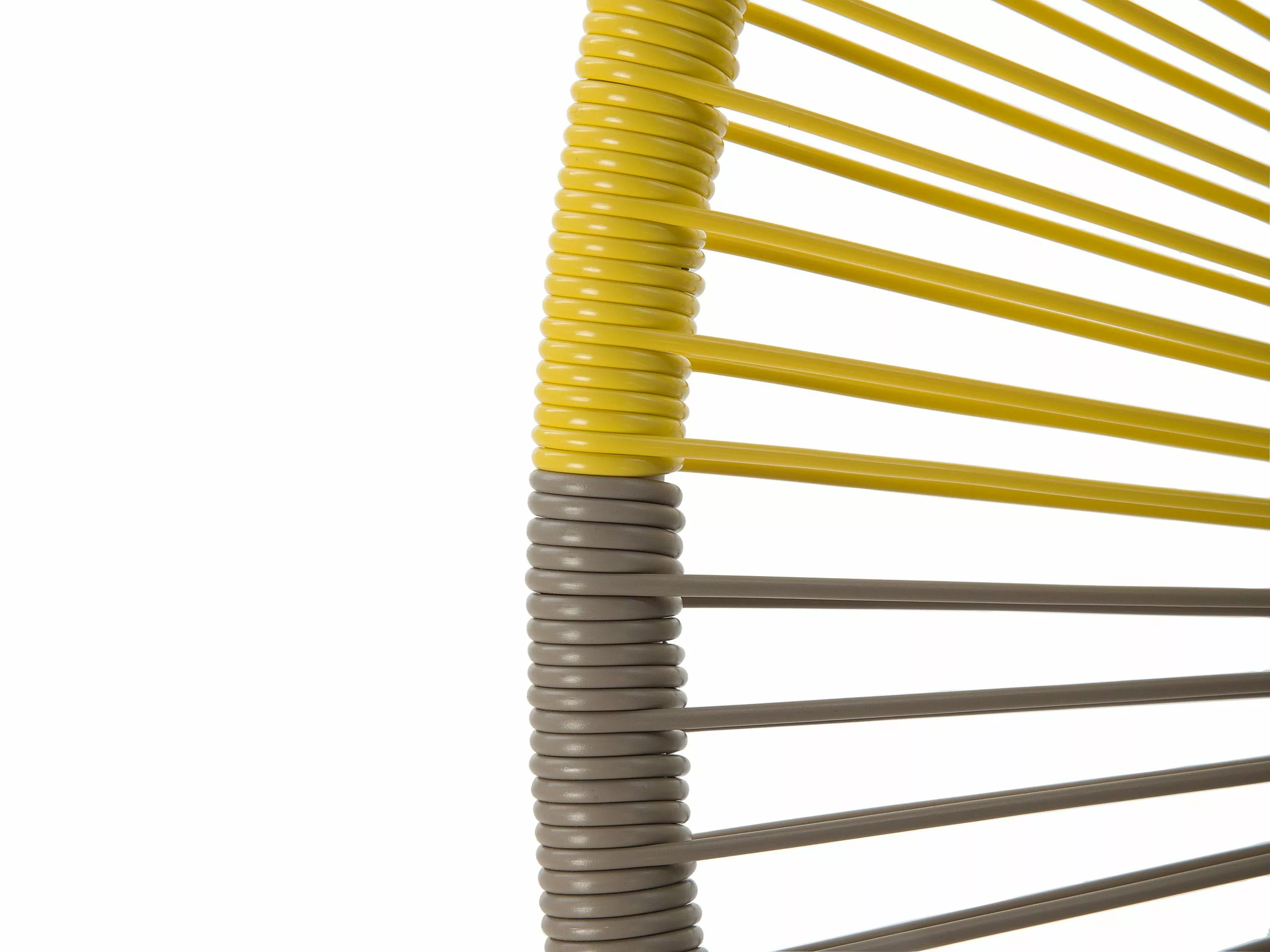 Beliani Narutuoli Polyrottinki Ruskeanharmaa/keltainen ACAPULCO - Image 10