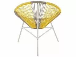 Beliani Narutuoli Polyrottinki Ruskeanharmaa/keltainen ACAPULCO -Ulkokalusteet shop undef src sa picid 717939 type whitesh image scaled