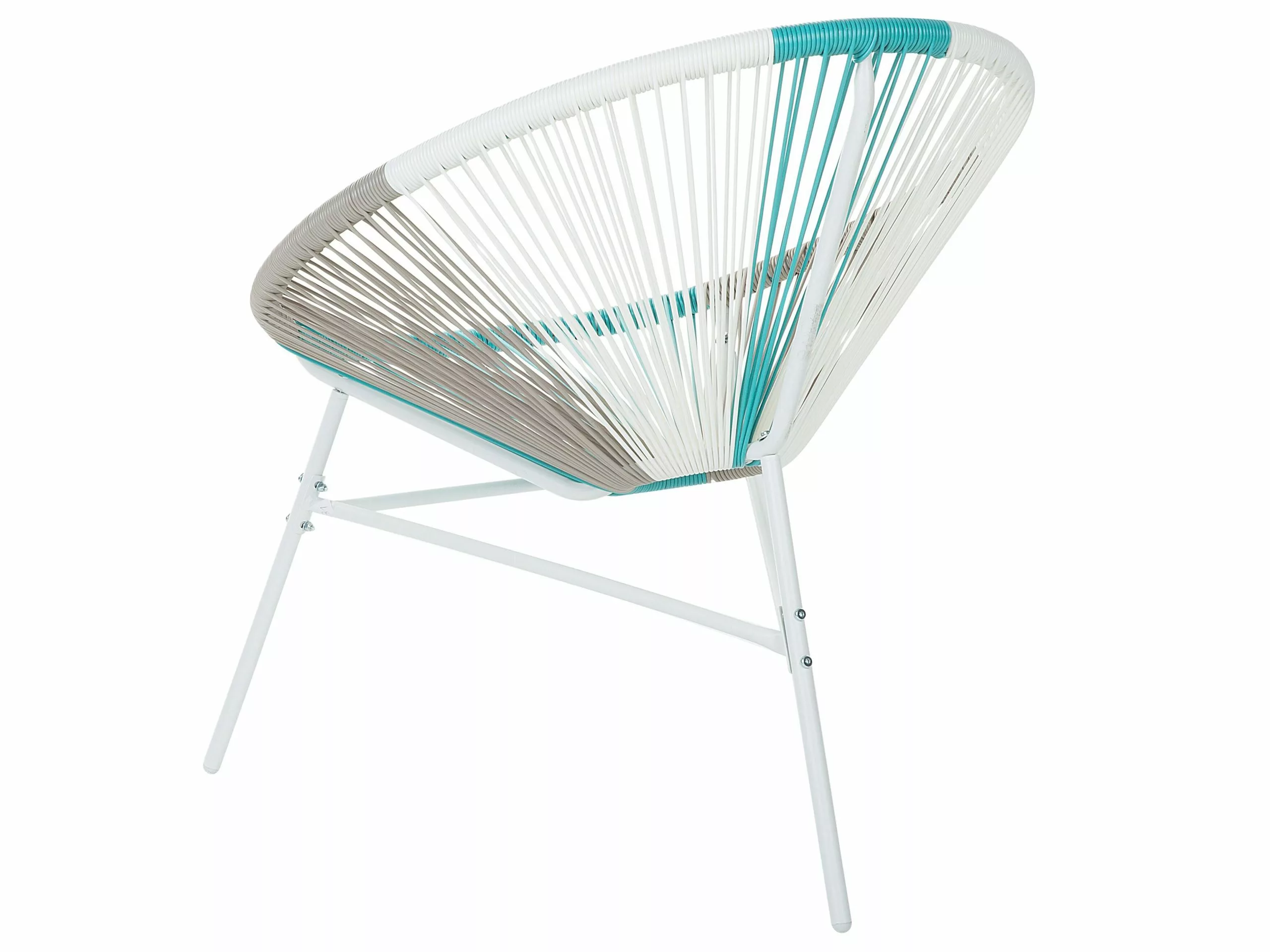 Beliani Narutuoli Polyrottinki Monivärinen Valkoinen 2 Kpl ACAPULCO 7 Beliani Narutuoli Polyrottinki Monivärinen Valkoinen 2 Kpl ACAPULCO - Image 7