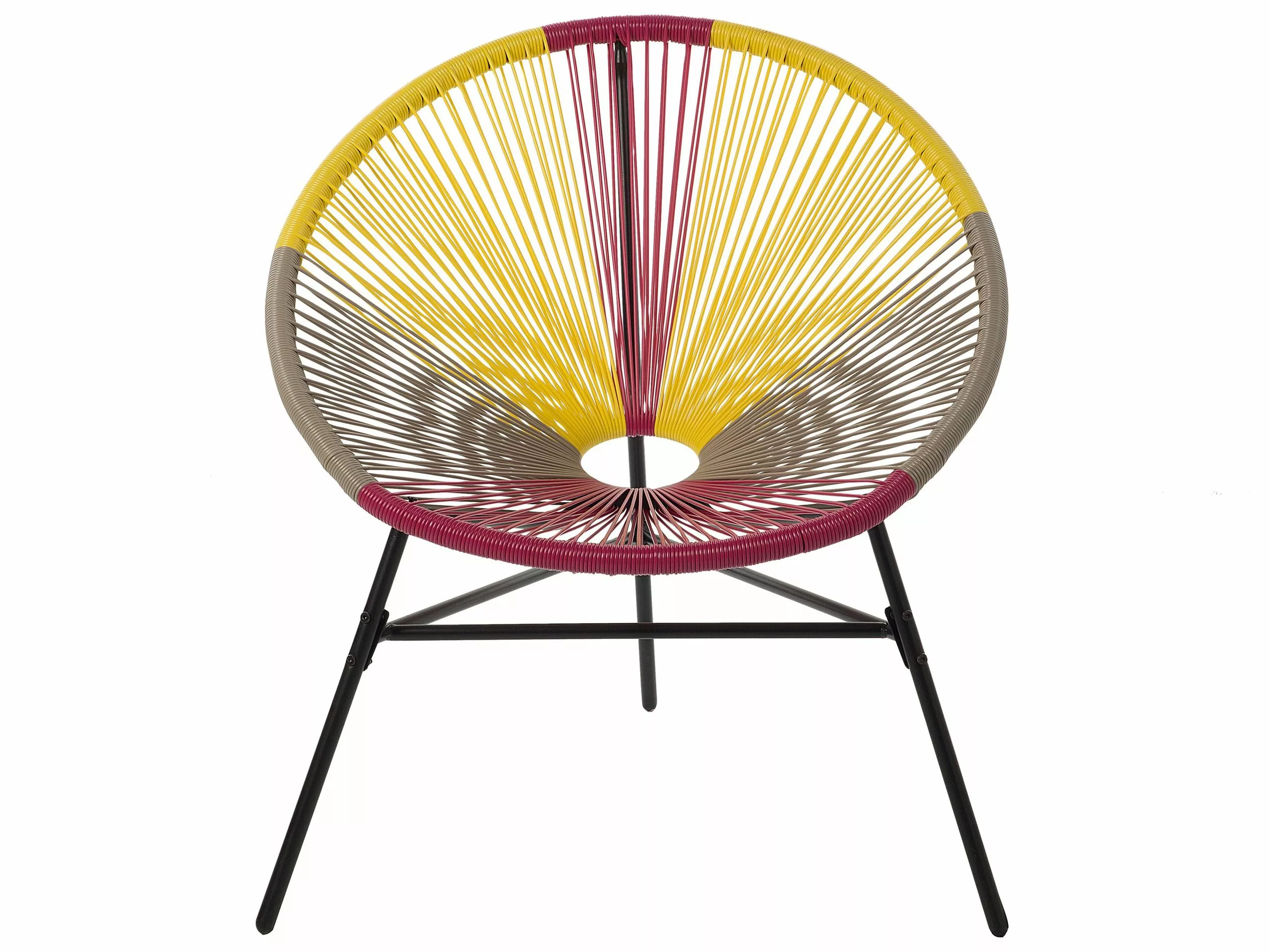 Beliani Narutuoli Polyrottinki Monivärinen Keltainen 2 Kpl ACAPULCO - Image 6