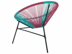 Beliani Narutuoli Polyrottinki Turkoosi/pinkki 2 Kpl ACAPULCO -Ulkokalusteet shop undef src sa picid 718107 type whitesh image scaled