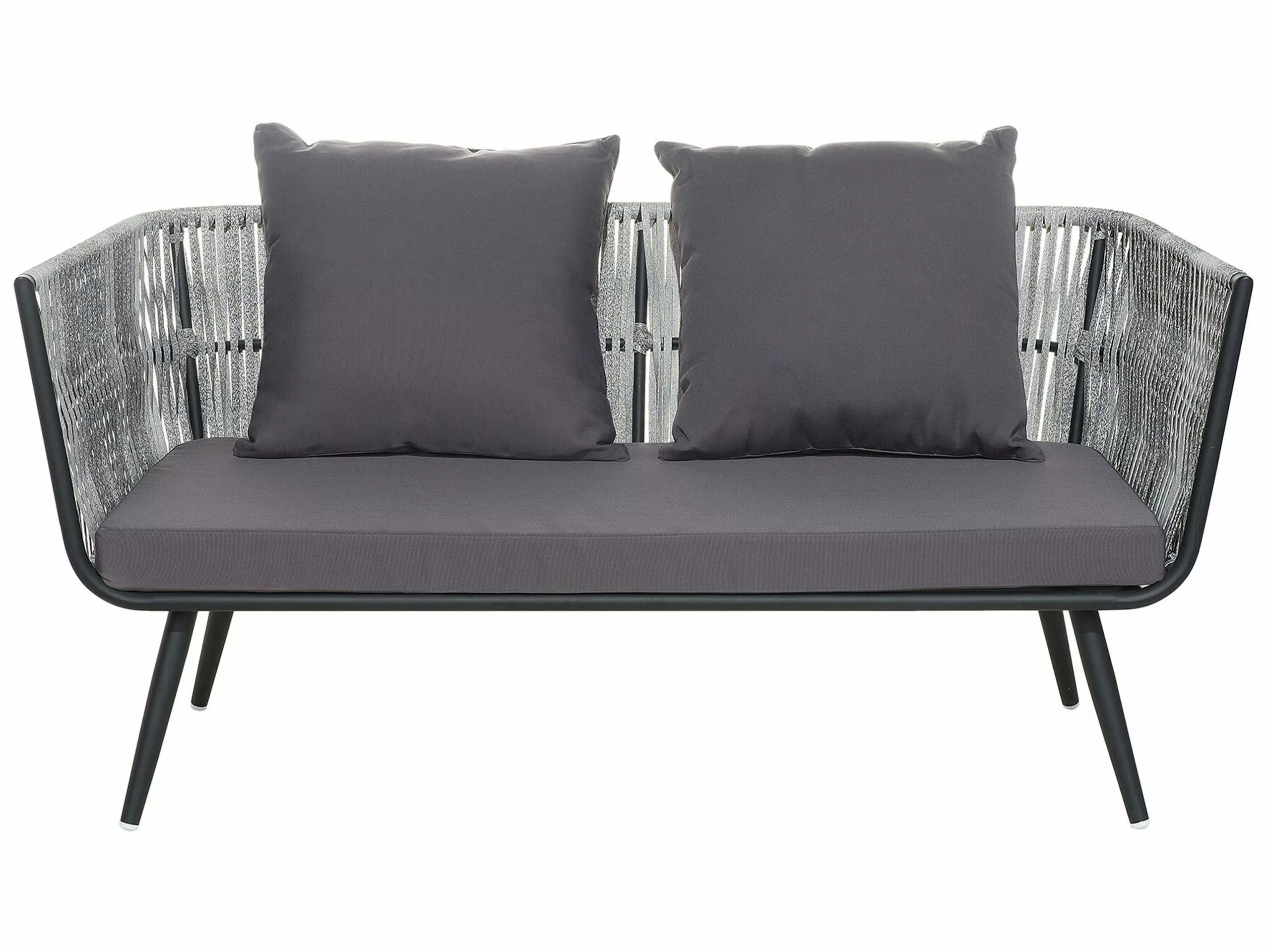 Beliani Puutarhasohvasetti Harmaa RAGUSA - Image 4