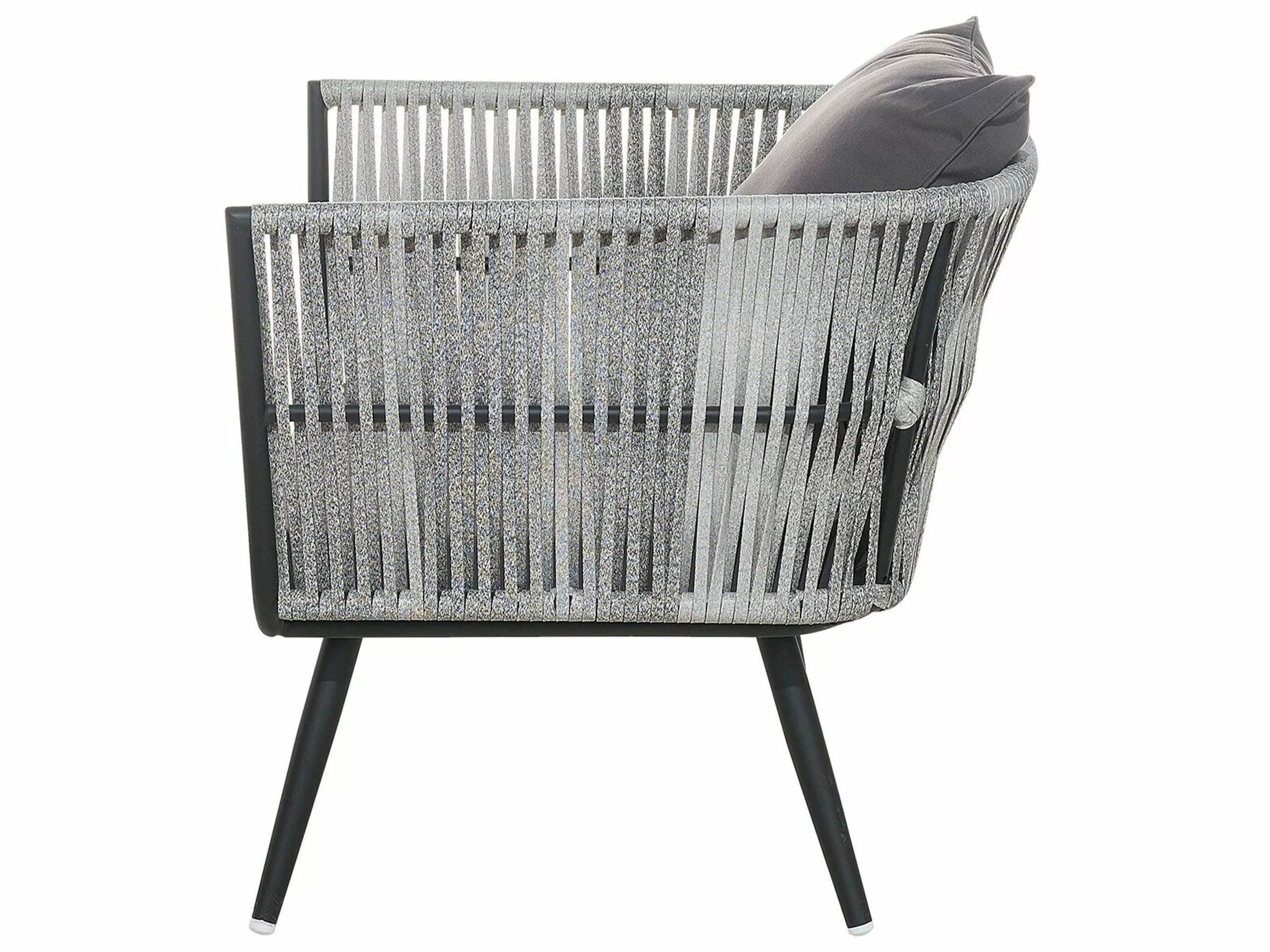 Beliani Puutarhasohvasetti Harmaa RAGUSA - Image 9