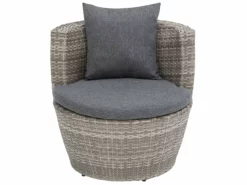 Beliani 2-istuttava Bistrosetti Polyrottinki Harmaa CAPRI -Ulkokalusteet shop undef src sa picid 737830 type whitesh image scaled