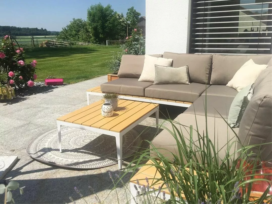 Beliani Puutarhasohva Ja Sohvapöytä POSITANO 6 Beliani Puutarhasohva Ja Sohvapöytä POSITANO - Image 6