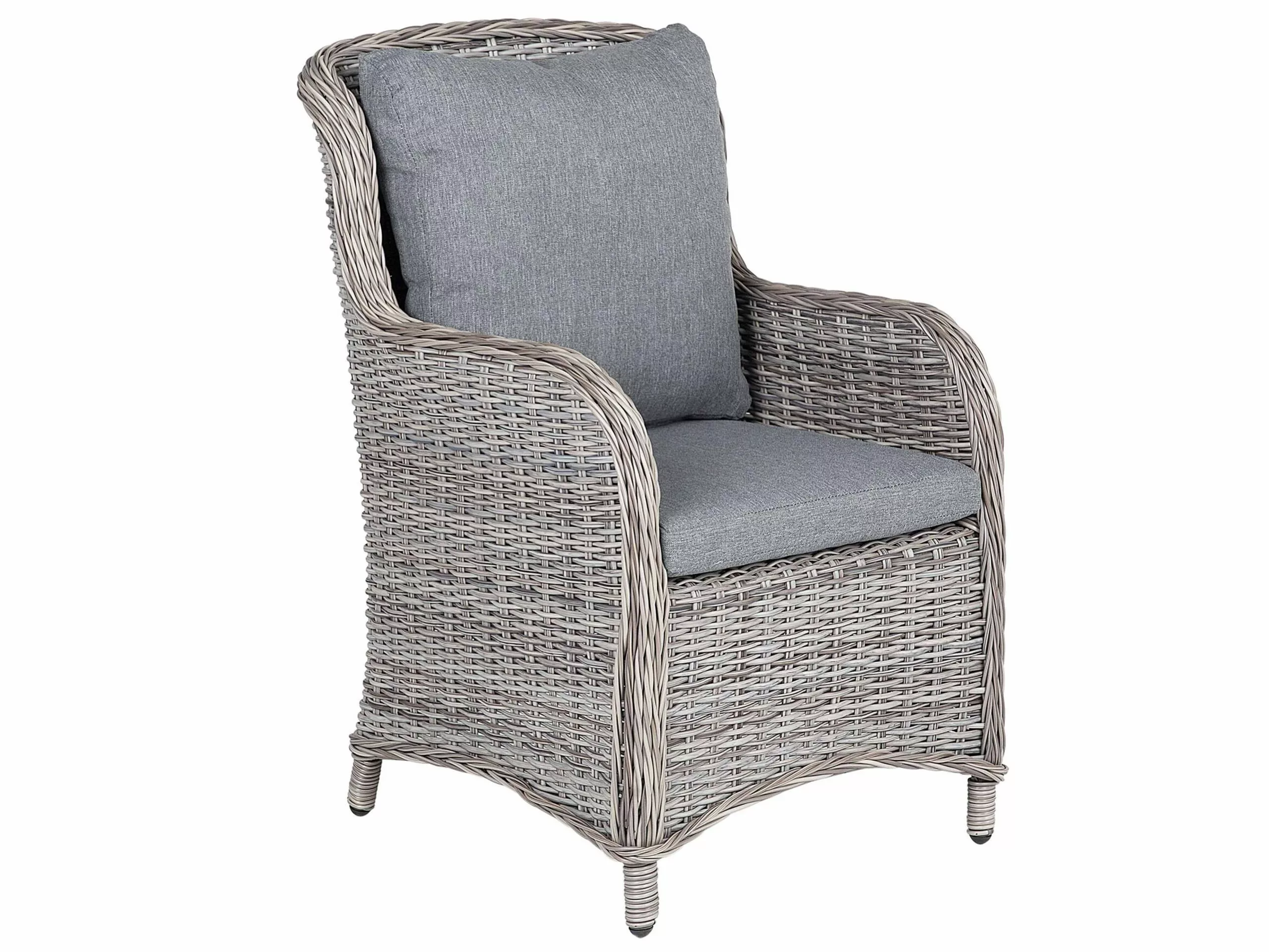 Beliani Puutarhatuoli Polyrottinki Harmaa 2 Kpl CASCAIS - Image 5