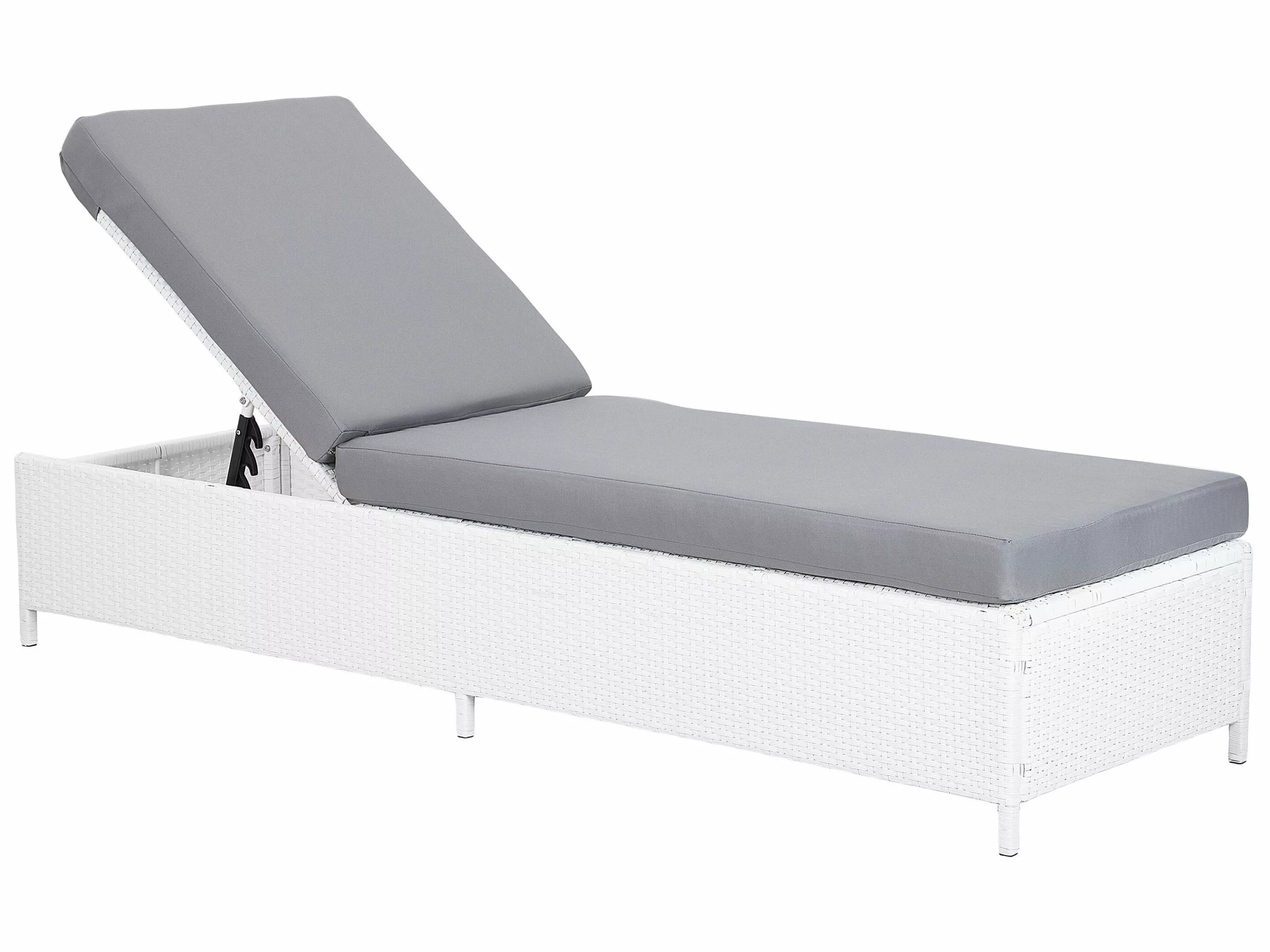 Beliani Aurinkotuoli Valkoinen TURIN II