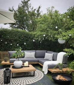 Beliani 5-istuttava Ulkosohvaryhmä Akasiapuu Tummanharmaa MYKONOS -Ulkokalusteet shop undef src sa picid 744774 type whitesh image