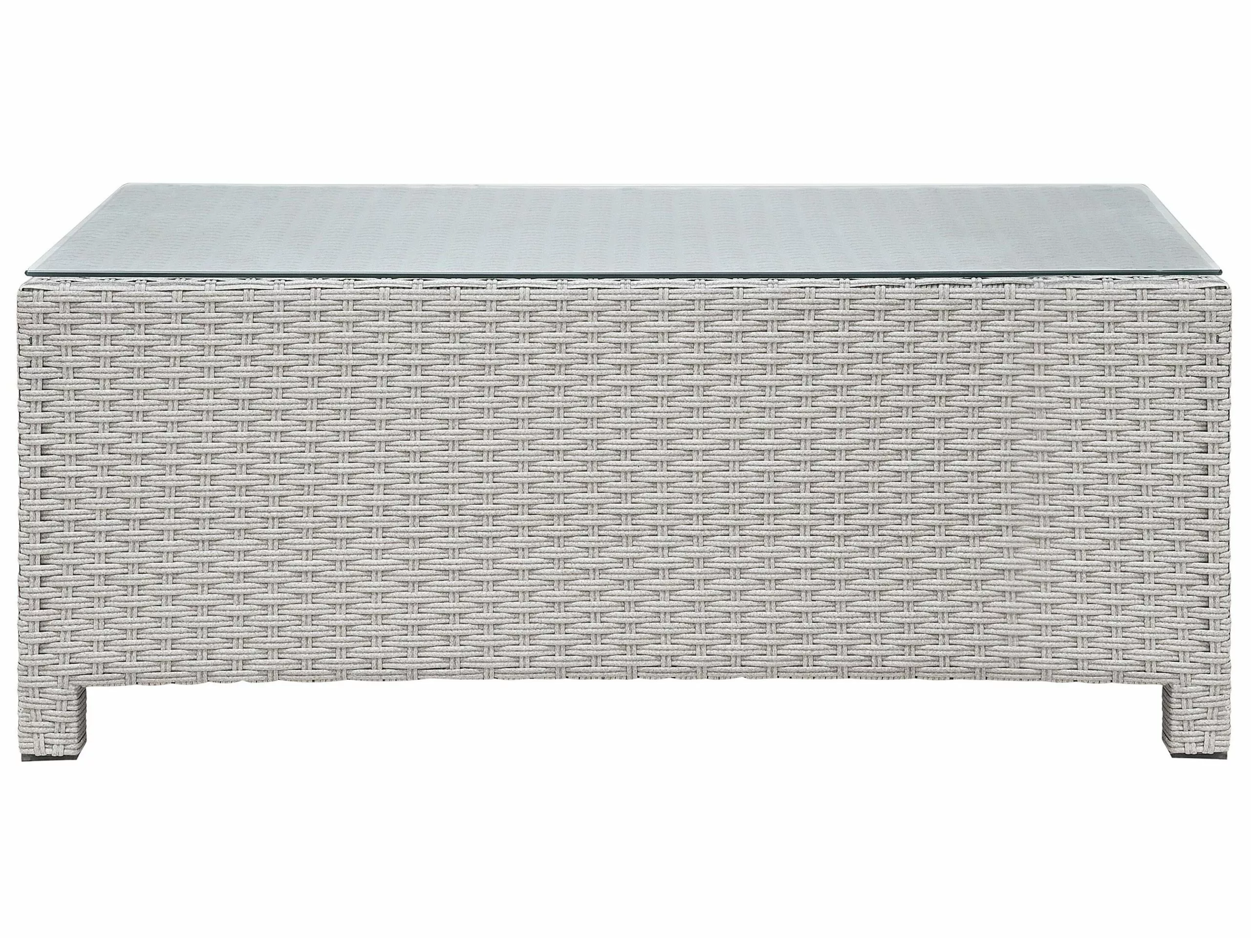 Beliani 4-istuttava Ulkosohvaryhmä Polyrottinki Harmaa MILANO 10 Beliani 4-istuttava Ulkosohvaryhmä Polyrottinki Harmaa MILANO - Image 10