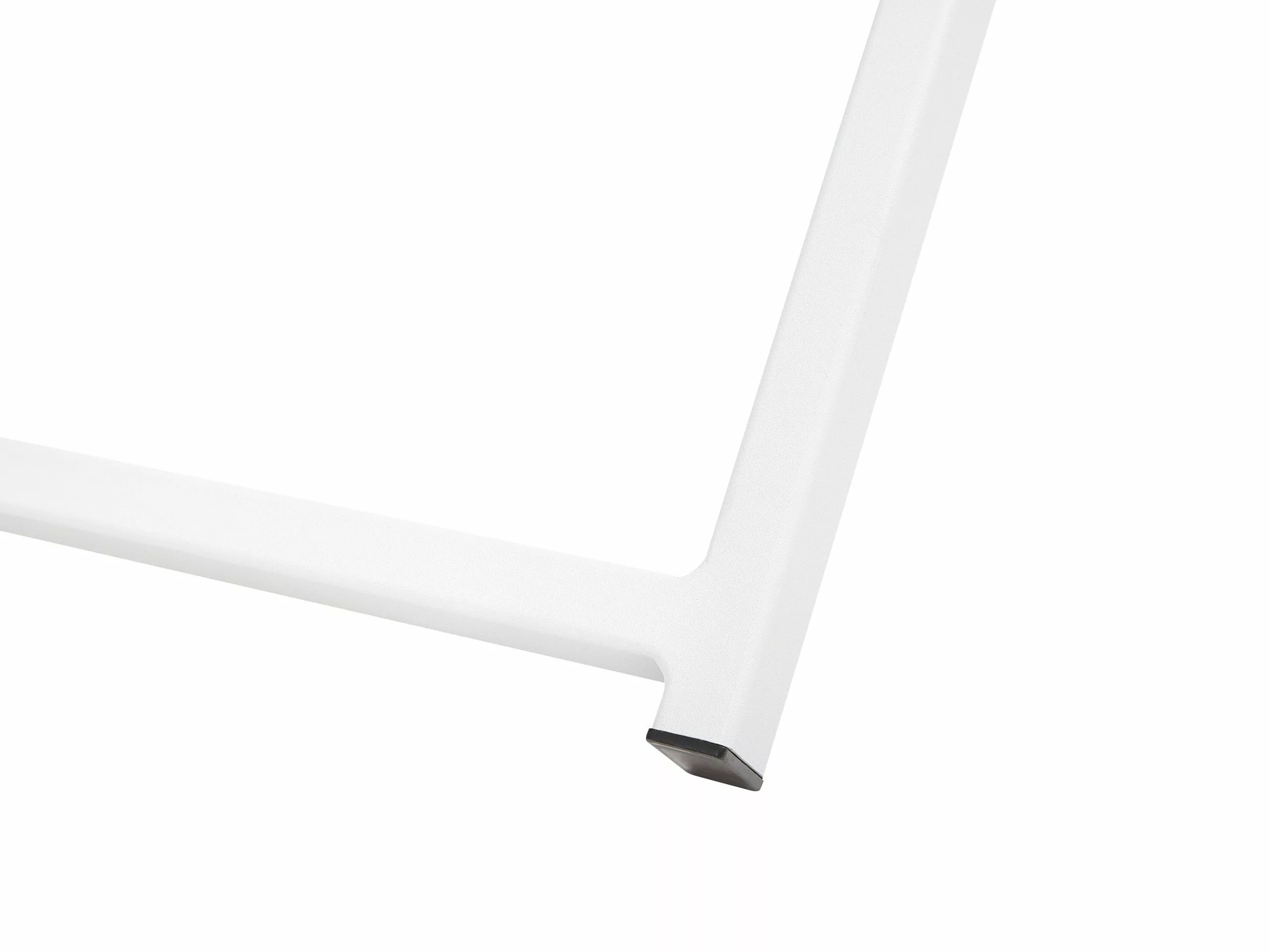 Beliani Valkoinen Aurinkotuoli Harmaalla Kankaalla LOCRI 10 Beliani Valkoinen Aurinkotuoli Harmaalla Kankaalla LOCRI - Image 10