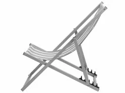 Beliani Harmaa Aurinkotuoli Valkoharmaalla Kankaalla LOCRI -Ulkokalusteet shop undef src sa picid 745462 type whitesh image scaled