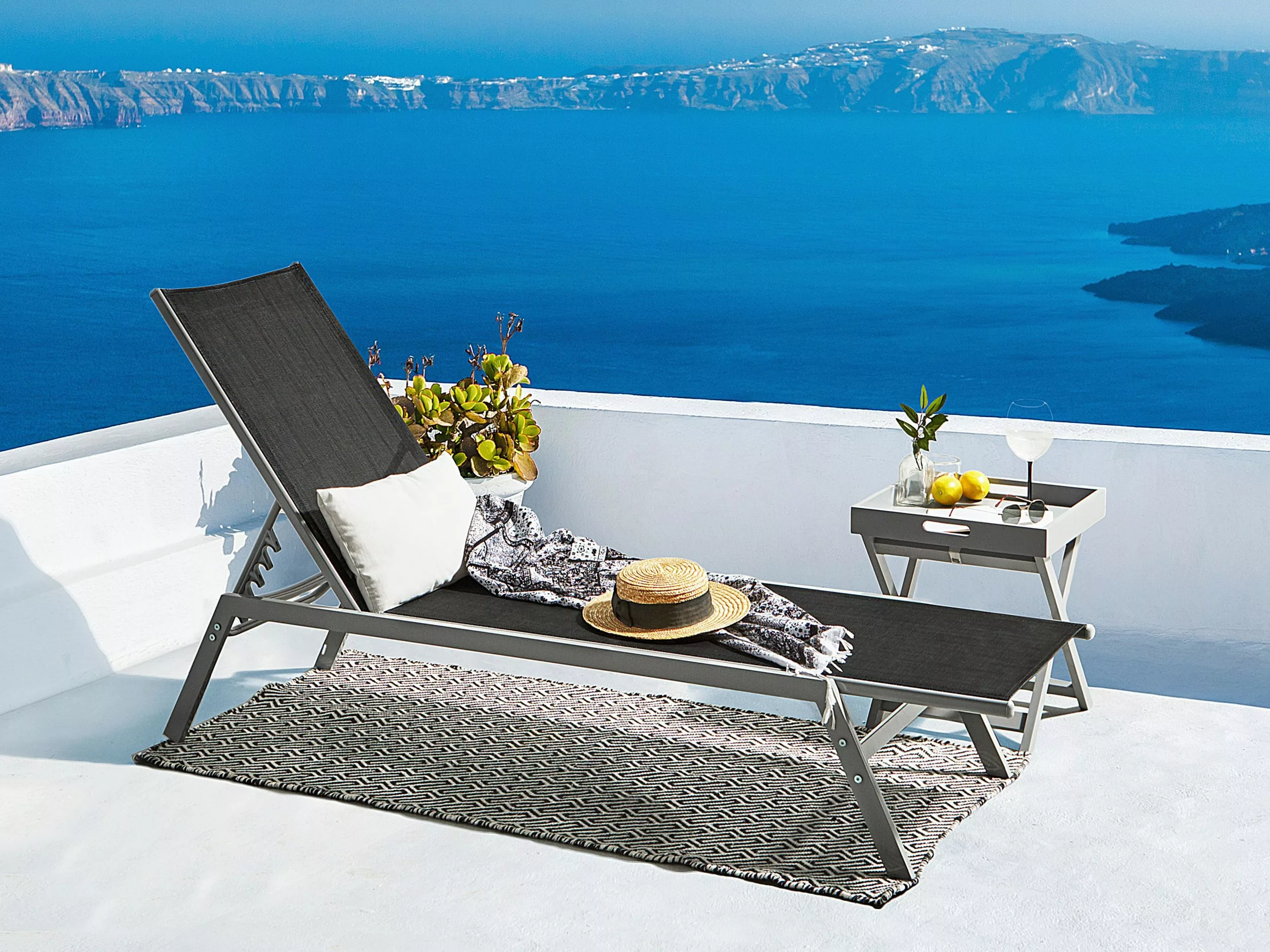 Beliani Lepotuoli Musta NOLI 2 Beliani Lepotuoli Musta NOLI - Image 2