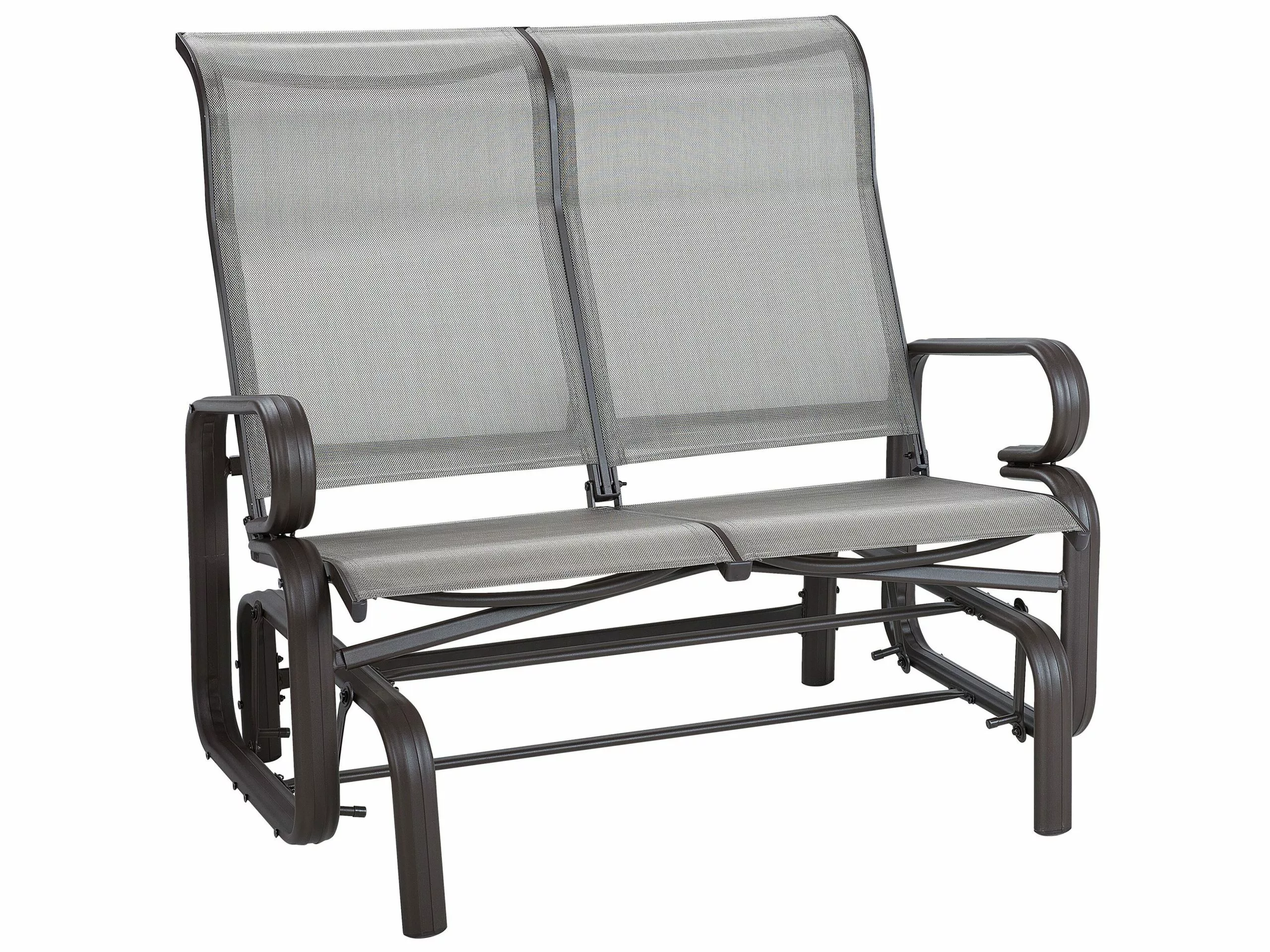 Beliani Puutarhapenkki Ruskea BORGIO - Image 5