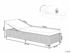 Beliani Aurinkotuoli Valkoinen TURIN II -Ulkokalusteet shop undef src sa picid 760911 type whitesh image scaled