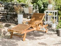 Beliani Akaasiapuinen Aurinkotuoli Tummanharmaalla Pehmusteella JAVA -Ulkokalusteet shop undef src sa picid 763079 type whitesh image scaled