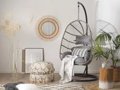 Beliani Riipputuoli Rottinkia Harmaa CASOLI -Ulkokalusteet shop undef src sa picid 763750 type color image 1 scaled