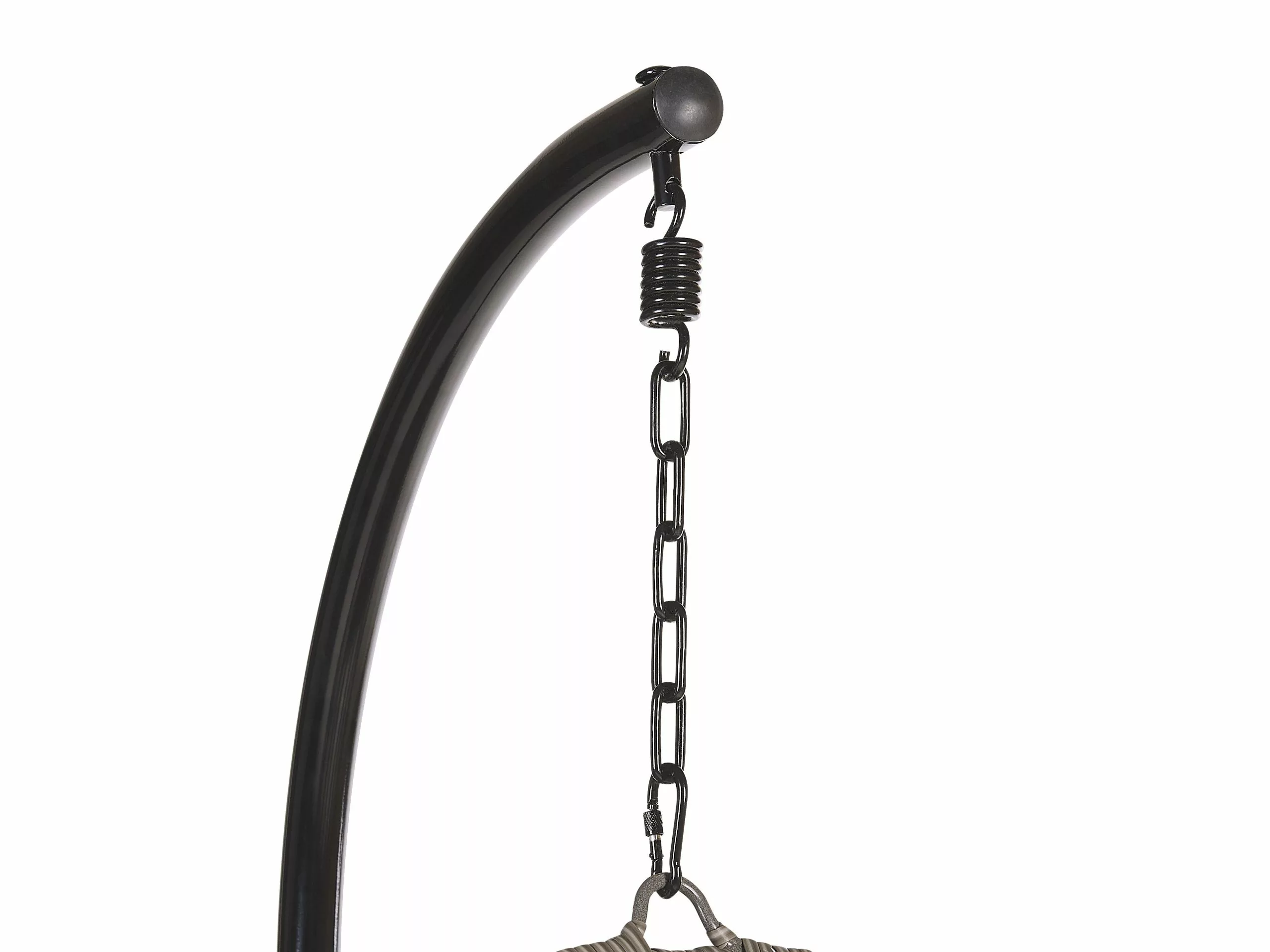 Beliani Rottinkinen Korituoli Jalustalla Harmaa PINETO - Image 8