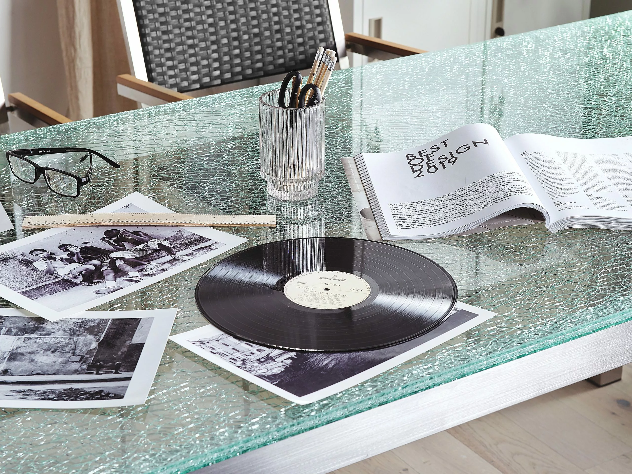 Beliani Puutarhapöytä Lasitasolla Kirkas 180 X 90 Cm GROSSETO 4 Beliani Puutarhapöytä Lasitasolla Kirkas 180 X 90 Cm GROSSETO - Image 4