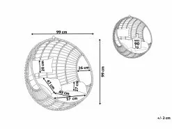 Beliani Riipputuoli Polyrottinki Luonnonväri ASPIO -Ulkokalusteet shop undef src sa picid 765427 type whitesh image scaled