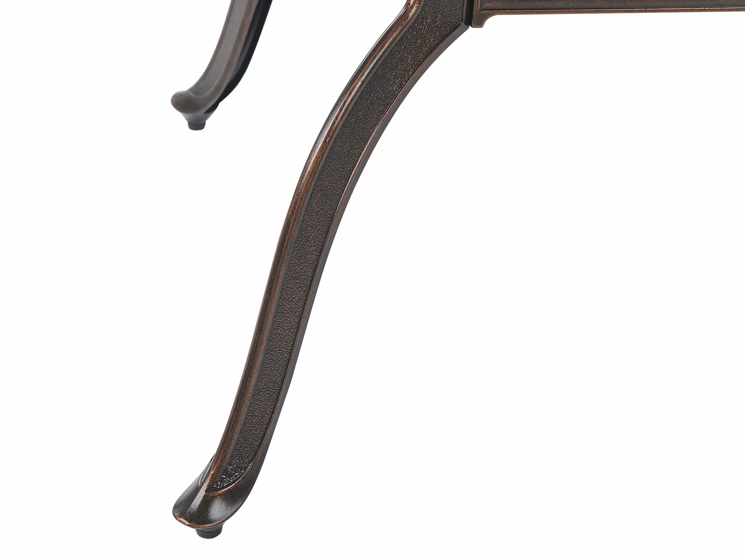 Beliani Puutarhapöytä Tummanruskea Alumiinia 102 X 165 Cm LIZZANO - Image 5