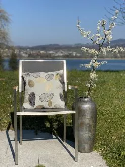 Beliani Puutarhatuoli Kangas Harmaa 6 Kpl GROSSETO -Ulkokalusteet shop undef src sa picid 767493 type whitesh image scaled