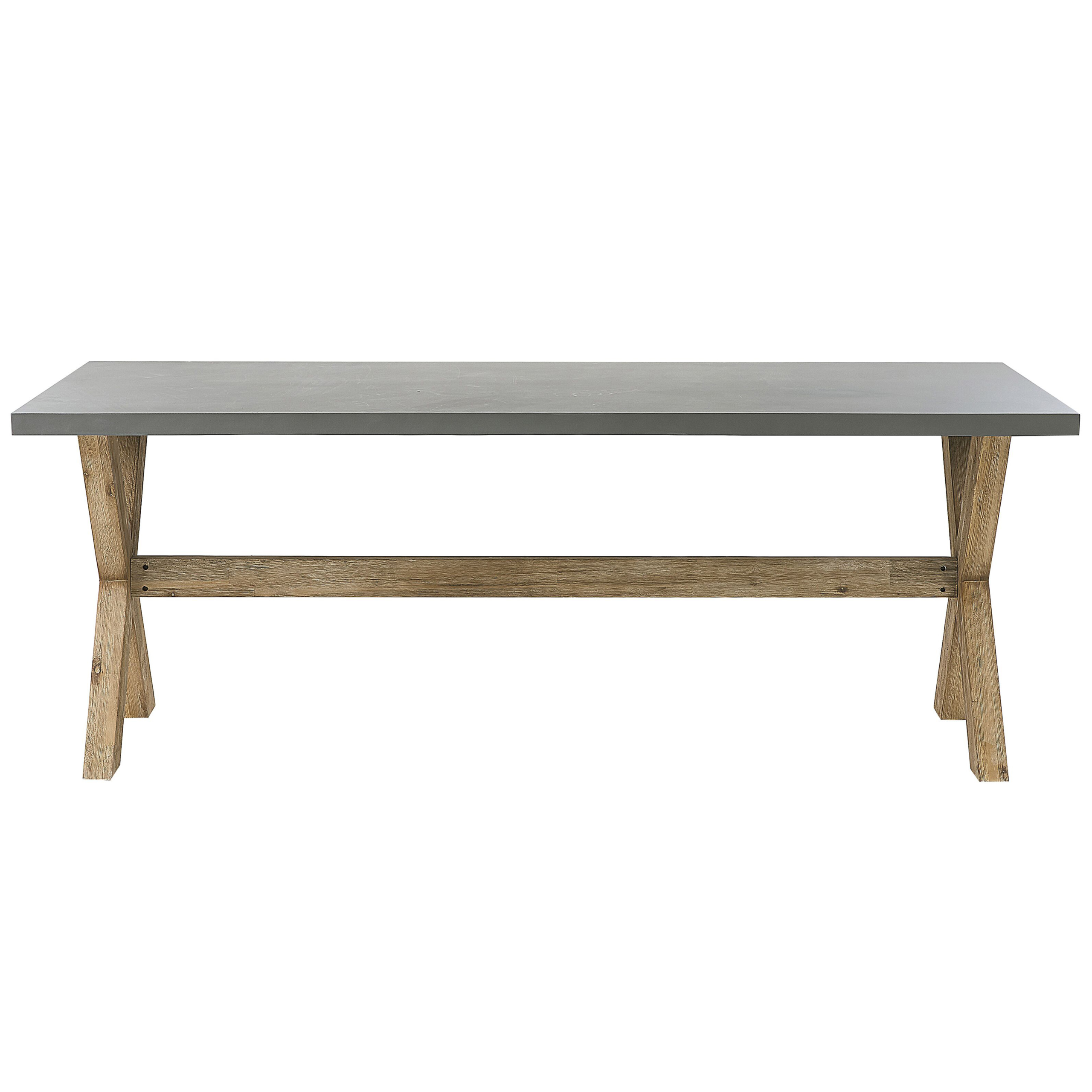 Beliani Kuitusementti Puutarhasetti 2 Penkillä Harmaa OLBIA 4 Beliani Kuitusementti Puutarhasetti 2 Penkillä Harmaa OLBIA - Image 4