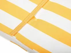 Beliani Aurinkotuoli Pehmusteilla Keltavalkoinen CESANA 16 Beliani Aurinkotuoli Pehmusteilla Keltavalkoinen CESANA -Ulkokalusteet shop undef src sa picid 774994 type whitesh image scaled