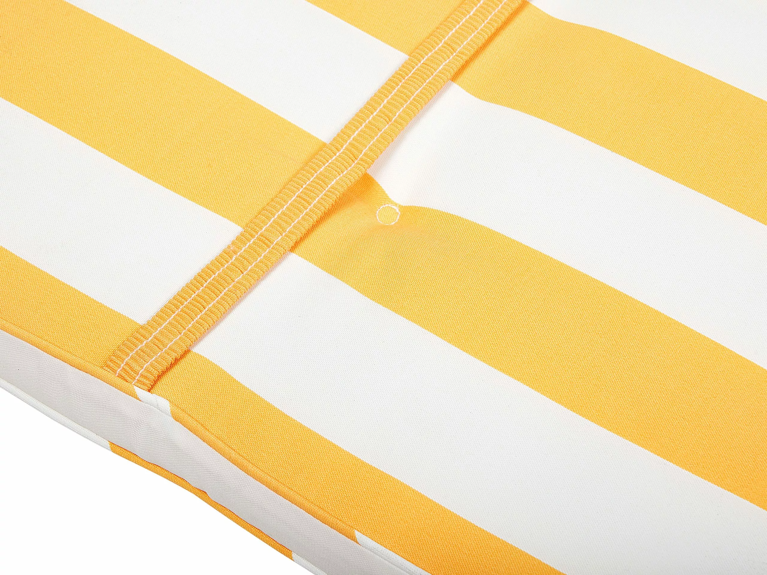 Beliani Aurinkotuoli Pehmusteilla Keltavalkoinen CESANA 7 Beliani Aurinkotuoli Pehmusteilla Keltavalkoinen CESANA - Image 7