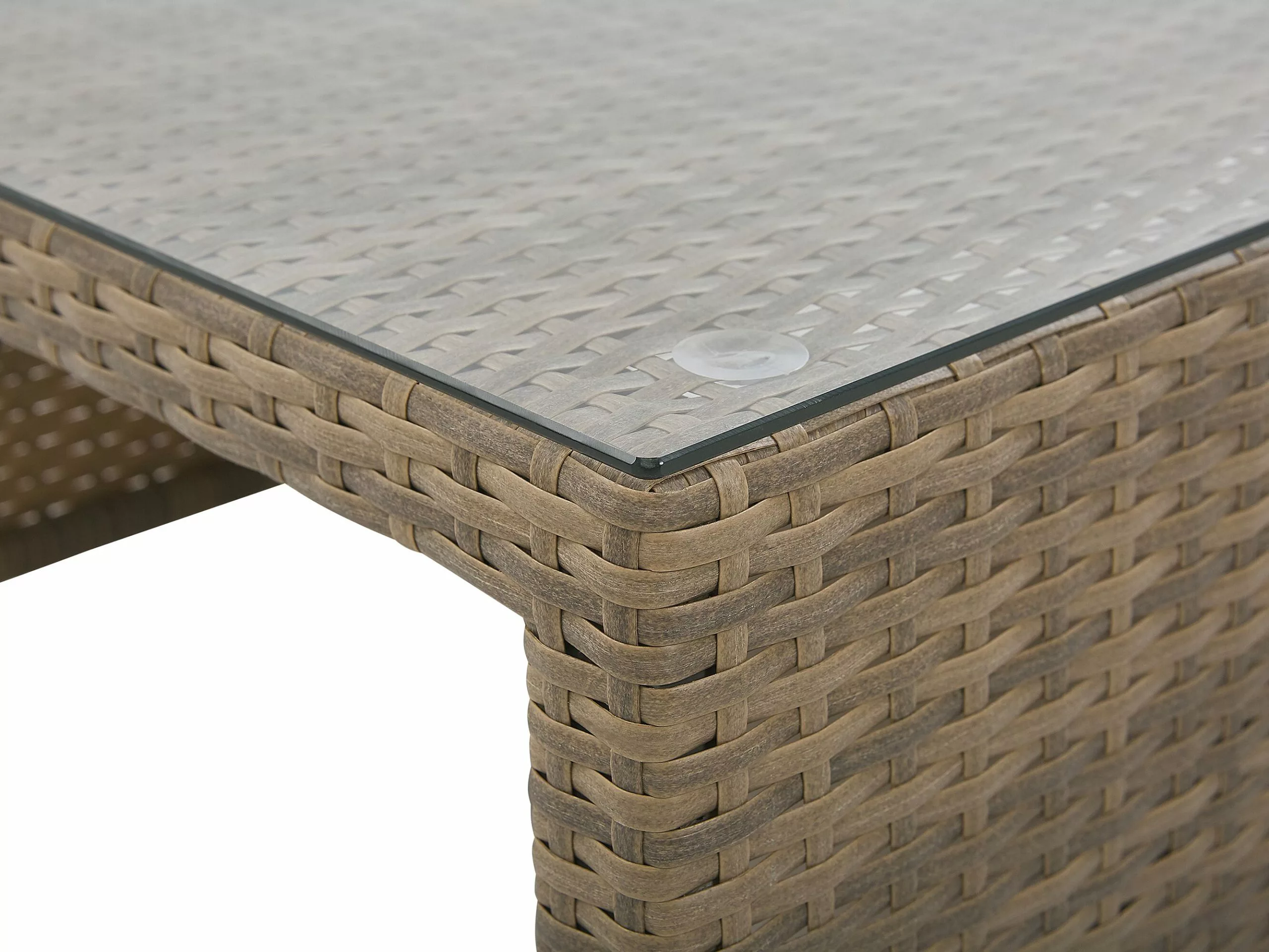 Beliani 5-istuttava Ulkosohvaryhmä Polyrottinki Ruskea BELLUNO 10 Beliani 5-istuttava Ulkosohvaryhmä Polyrottinki Ruskea BELLUNO - Image 10