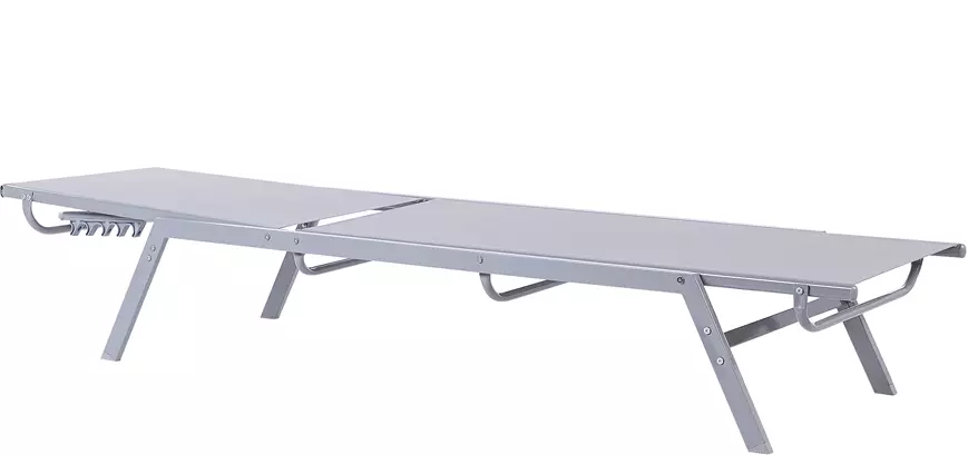 Beliani Aurinkotuoli Harmaa Teräs NOLI - Image 3