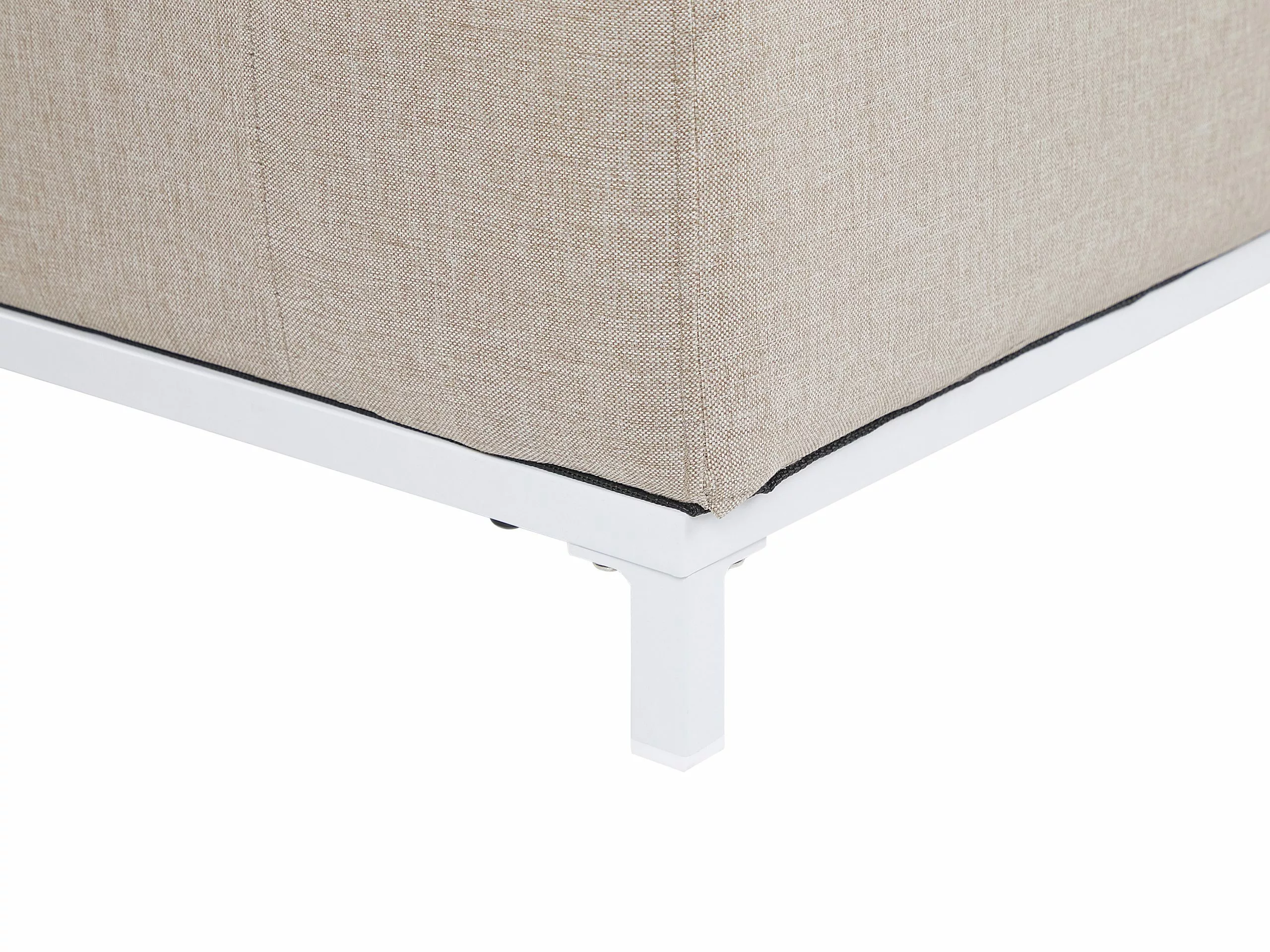 Beliani 3-istuttava Ulkosohva Kangas Beige/valkoinen ROVIGO 8 Beliani 3-istuttava Ulkosohva Kangas Beige/valkoinen ROVIGO - Image 8