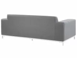 Beliani 5-istuttava Ulkosohvaryhmä Kangas Harmaa/valkoinen ROVIGO -Ulkokalusteet shop undef src sa picid 784930 type whitesh image scaled