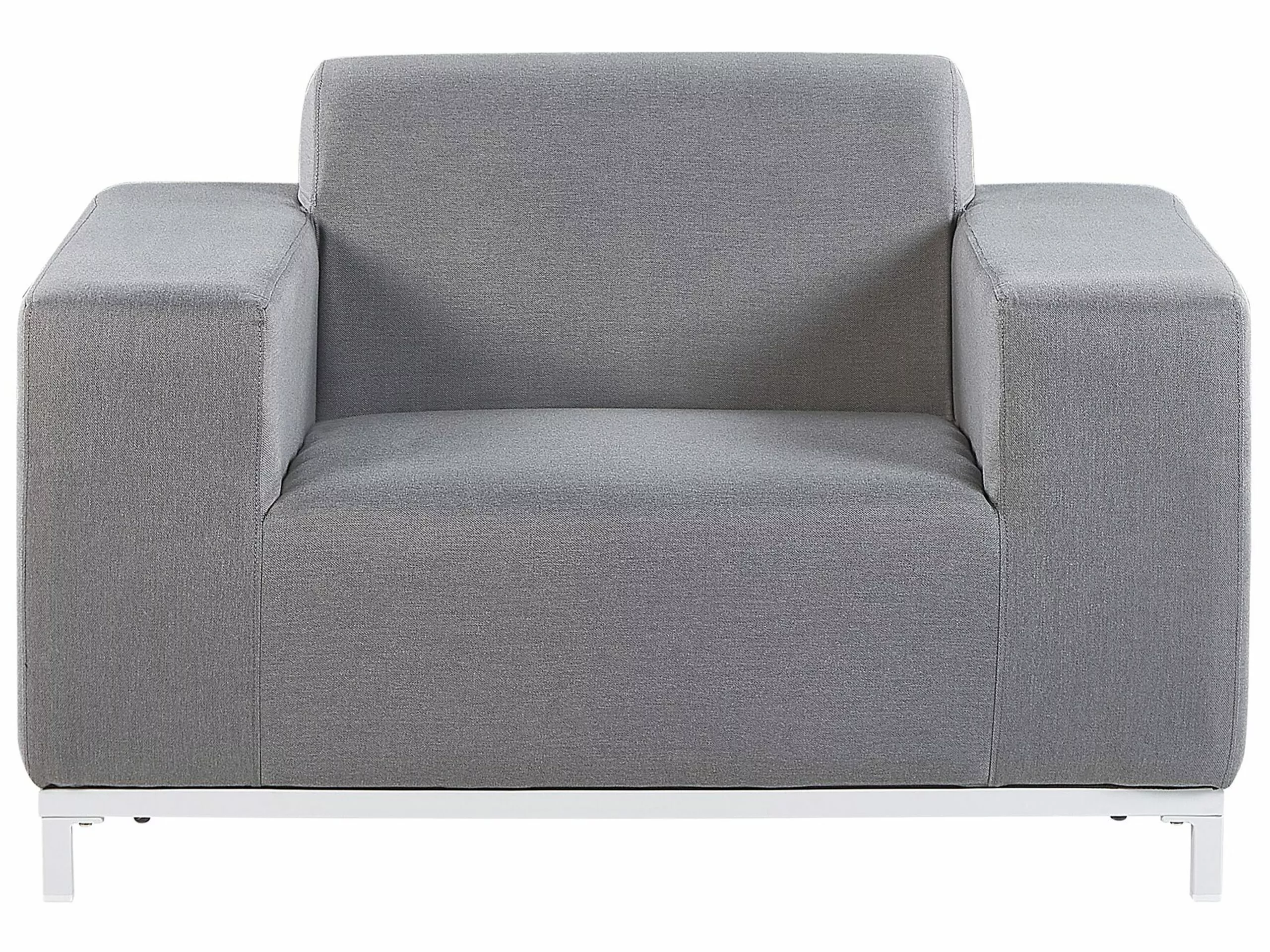 Beliani 5-istuttava Ulkosohvaryhmä Kangas Harmaa/valkoinen ROVIGO - Image 7