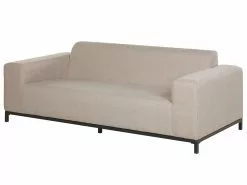 Beliani 3-istuttava Ulkosohva Kangas Beige/musta ROVIGO -Ulkokalusteet shop undef src sa picid 795037 type whitesh image scaled