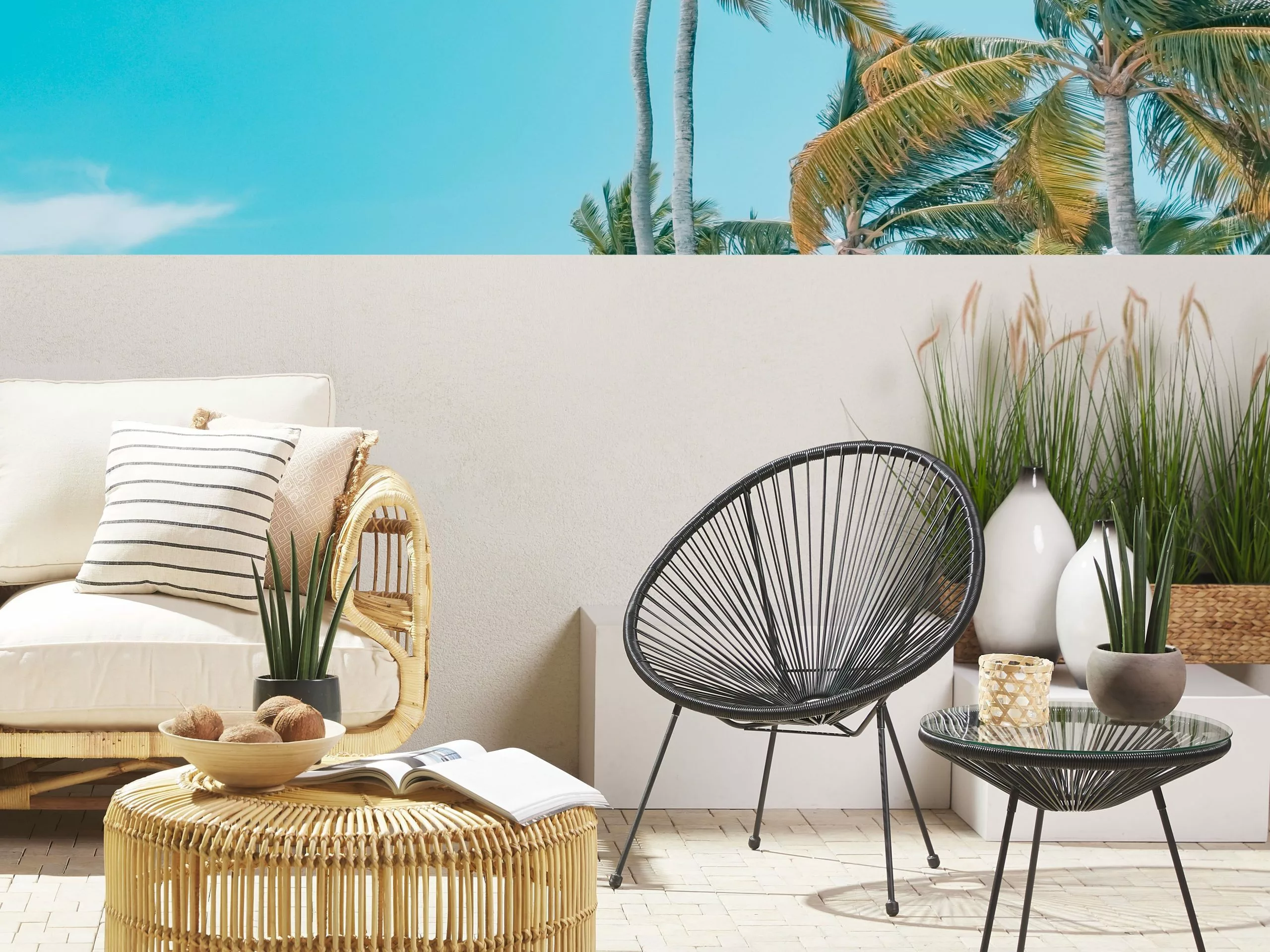 Beliani Narutuoli Polyrottinki Musta ACAPULCO II - Image 2