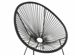 Beliani Narutuoli Polyrottinki Musta ACAPULCO II -Ulkokalusteet shop undef src sa picid 795156 type whitesh image scaled